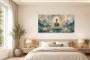 Buddha im Lotusgarten, Acrylbild oder Fine Art Print