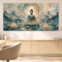 Buddha im Lotusgarten, Acrylbild oder Fine Art Print