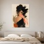 Porträt zwischen Acrylbild und Kunstdruck in expressiver Eleganz
