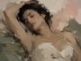 Ruhiges Porträt zwischen Leinwand und Fine Art Print