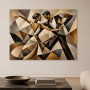 Abstraktes Wandbild oder Fine Art Print mit tanzendem Paar