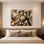 Abstraktes Wandbild oder Fine Art Print mit tanzendem Paar