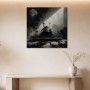 Samurai Helm und Schwert als Wandbild oder Kunstdruck