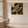 Kubistisches Porträt als Kunstdruck und Wandbild mit markanten Facetten