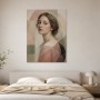 Porträt zwischen Moderne Kunst und Kunstdruck in sanften Naturtönen