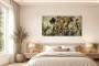 Elegantes Porträt als Leinwandbild oder Fine Art Print mit Blumenmotiven