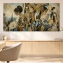 Elegantes Porträt als Leinwandbild oder Fine Art Print mit Blumenmotiven