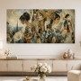 Elegantes Porträt als Leinwandbild oder Fine Art Print mit Blumenmotiven