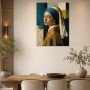 Porträt mit moderner Kunst als Leinwand oder Poster