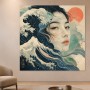 Japanisches Frauenporträt als Wandbild oder Fine Art Print