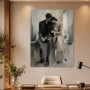 Romantisches Paar als Wandbild oder Fine Art Print in Grau