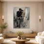 Romantisches Paar als Wandbild oder Fine Art Print in Grau