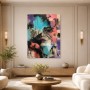Expressives Porträt als Acrylbild oder Poster mit urbaner Farbkraft