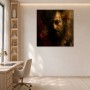 Dramatisches Porträt zwischen Kunstwerk und Modernes Wandbild
