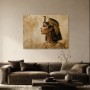 Ägyptische Königin als Wandbild oder Kunstdruck mit goldener Eleganz