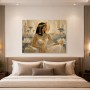 Ägyptische Eleganz als Wandbild oder Kunstdruck mit goldener Aura