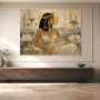Ägyptische Eleganz als Wandbild oder Kunstdruck mit goldener Aura
