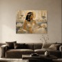 Ägyptische Eleganz als Wandbild oder Kunstdruck mit goldener Aura