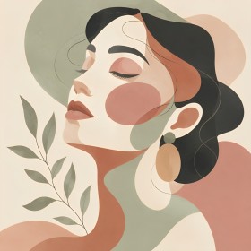 Elegantes Porträt als Poster oder Fine Art Print mit ruhiger Farbpoesie Elegantes Porträt als Poster oder Fine Art Print mit ruhiger Farbpoesie