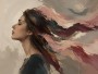 Elegantes Porträt als Modernes Wandbild oder Kunstdruck