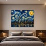 Leuchtende Skyline als Modernes Wandbild oder Canvas Print