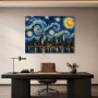Leuchtende Skyline als Modernes Wandbild oder Canvas Print