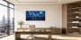 Nächtliche Skyline unter Sternenhimmel, Leinwand oder Acrylbild