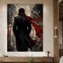 Dynamischer Stadtgänger als Wandbild oder Poster in expressivem Stil
