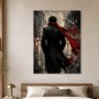 Dynamischer Stadtgänger als Wandbild oder Poster in expressivem Stil