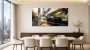 Schwarzer Sportwagen zwischen Architektur und Modernes Wandbild