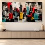 Urbanes Graffiti Skyline als Modernes Wandbild oder Poster
