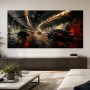 Dynamische Sportwagen im Tunnel, Leinwand oder Poster