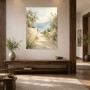 Mediterraner Küstenweg als Leinwand oder Poster in hellem Licht