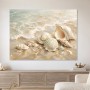 Maritime Muscheln als Leinwand oder Kunstdruck für helle Räume
