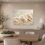 Maritime Muscheln als Leinwand oder Kunstdruck für helle Räume