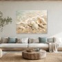 Maritime Muscheln als Leinwand oder Kunstdruck für helle Räume