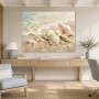 Maritime Muscheln als Leinwand oder Kunstdruck für helle Räume
