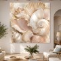 Muscheln in zarten Tönen, Leinwand oder Poster mit luxuriöser Wirkung
