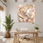 Muscheln in zarten Tönen, Leinwand oder Poster mit luxuriöser Wirkung