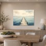 Ruhiger Steg am Meer als Leinwandbild oder Fine Art Print