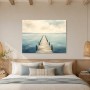 Ruhiger Steg am Meer als Leinwandbild oder Fine Art Print