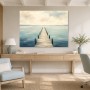 Ruhiger Steg am Meer als Leinwandbild oder Fine Art Print