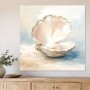 Edle Muschel mit Perle als Wandbild oder Kunstdruck