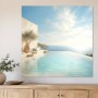 Mediterrane Ruhe am Meer als Leinwand oder Poster