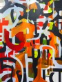 Affentanz abstraktes Kunstwerk