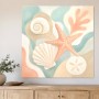 Maritime Wandbild oder Leinwand mit sanften Korallenformen