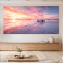 Sportwagen im Sonnenuntergang, Acrylbild oder Fine Art Print