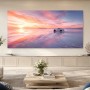 Sportwagen im Sonnenuntergang, Acrylbild oder Fine Art Print