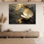 Goldene Muschel als Wandbild oder Fine Art Print