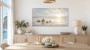 Sanfte Küstenstimmung als Leinwand oder Poster mit Muscheln am Strand